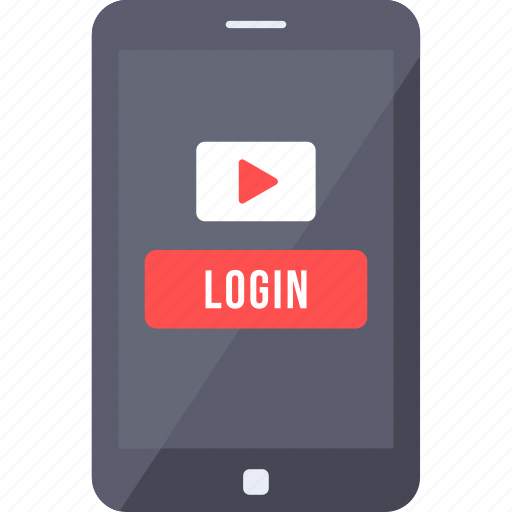 Account, analytics, channel, login, smartphone, video icon - Download on Iconfinder