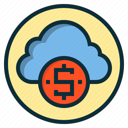Botton, cloud, dollar, money, payment, sign, web icon - Download on Iconfinder