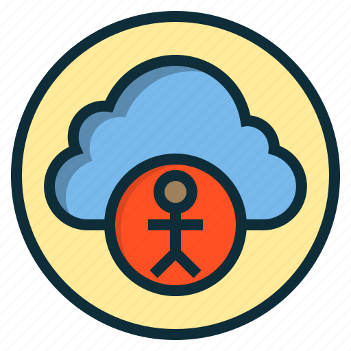Botton, cloud, data, human, internet, online, web icon - Download on Iconfinder