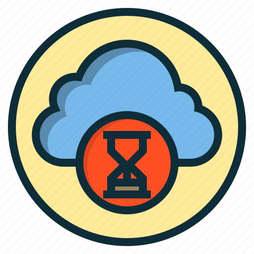 Botton, cloud, data, database, file, storage, time icon - Download on Iconfinder