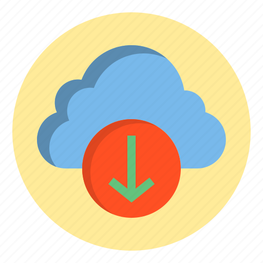 Botton, cloud, download, web icon - Download on Iconfinder