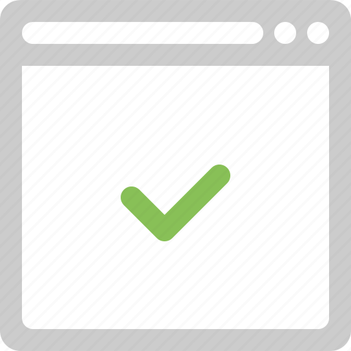 Browser, check, checklist, ok, web icon - Download on Iconfinder