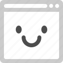 browser, face, happy, avatar, emoji, smiley