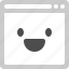 browser, face, happy, avatar, emoji, smiley 