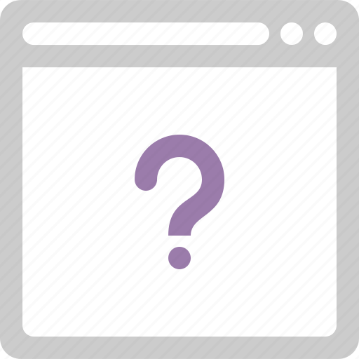 Browser, mark, question, interface, web icon - Download on Iconfinder
