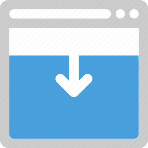 Bottom, browser, sidebar, download icon - Download on Iconfinder