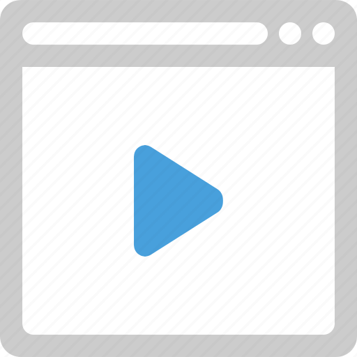 Browser, video, web, internet, media, music, play icon - Download on Iconfinder