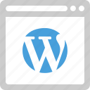 browser, web, wordpress, communication, internet, network, online