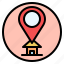 location, address, pin, map, venue, button 