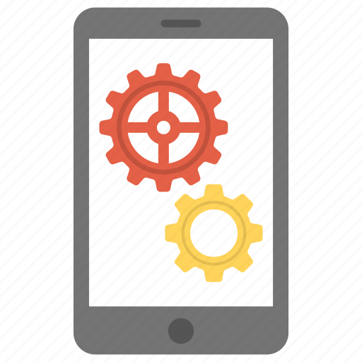 Mobile engineering, mobile screen gears, mobile settings, mobile software engineering, mobile technology icon - Download on Iconfinder
