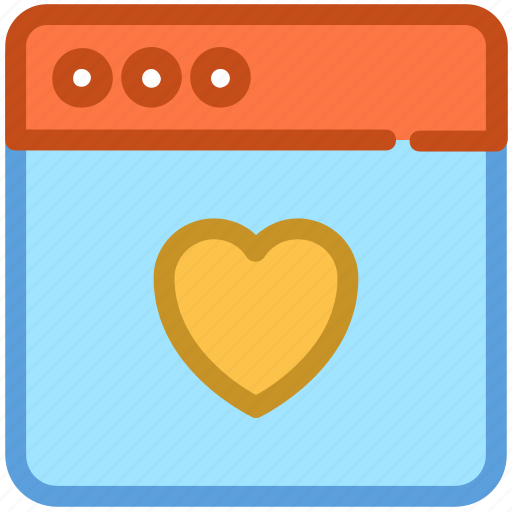 Cyberspace, favorite webpage, heart, internet, website icon - Download on Iconfinder