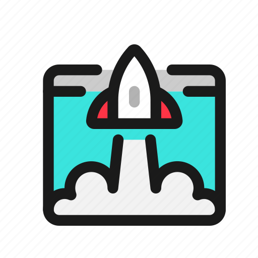 Website, launch, web, launching, rocket, homepage, startup icon - Download on Iconfinder