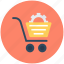cog, cog in cart, shopping cart, shopping cart preferences, shopping cart setting 
