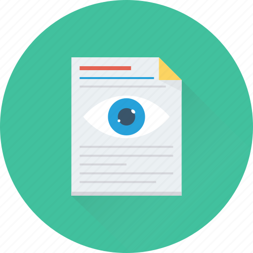 Analysis, document, eye, preview, research icon - Download on Iconfinder