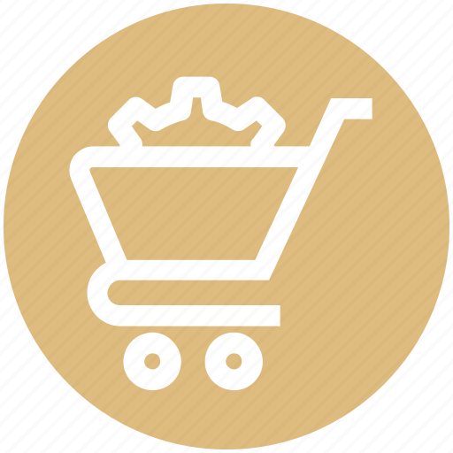 Cart, cog, gear, optimize, settings, shopping cart, sprocket icon - Download on Iconfinder