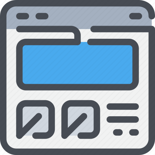 Banner, browser, content, development, web, website icon - Download on Iconfinder
