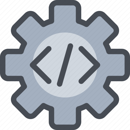 Code, coding, development, gear, process icon - Download on Iconfinder