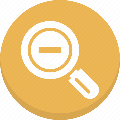 Magnifier, minimize, search glass, searching tool, zoom out icon - Download on Iconfinder