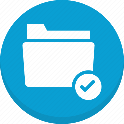 Archive, checkmark, folder, folder checked, folder verified icon - Download on Iconfinder