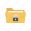 folder, lock, password, document 