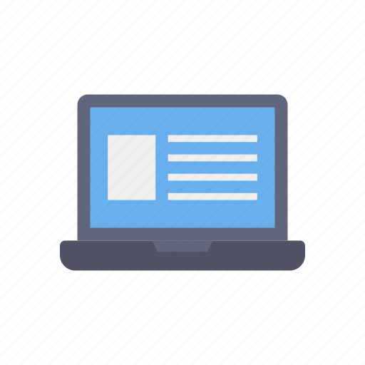 Laptop, online, learning, study icon - Download on Iconfinder
