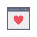 web, page, website, heart, love