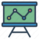 board, graph, presentation, analytics