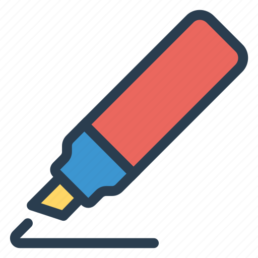 Marker, pencil, stationary, write icon - Download on Iconfinder
