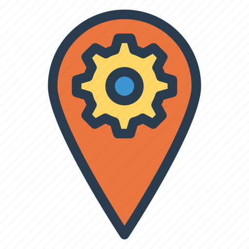 Location, map, pin, setting icon - Download on Iconfinder
