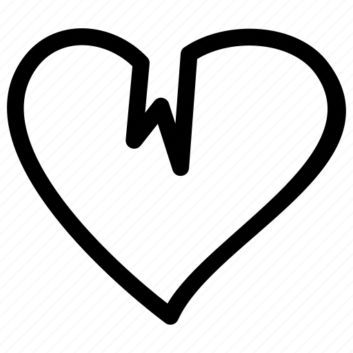 Broken, heart, love, relationship, separation, divorce icon - Download on Iconfinder