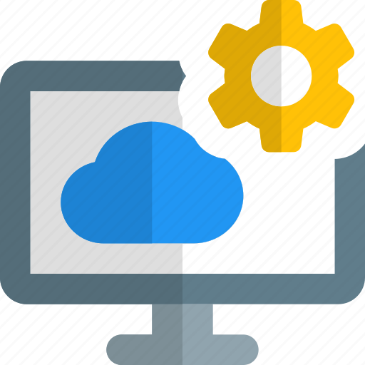 Computer, cloud, setting, web development icon - Download on Iconfinder