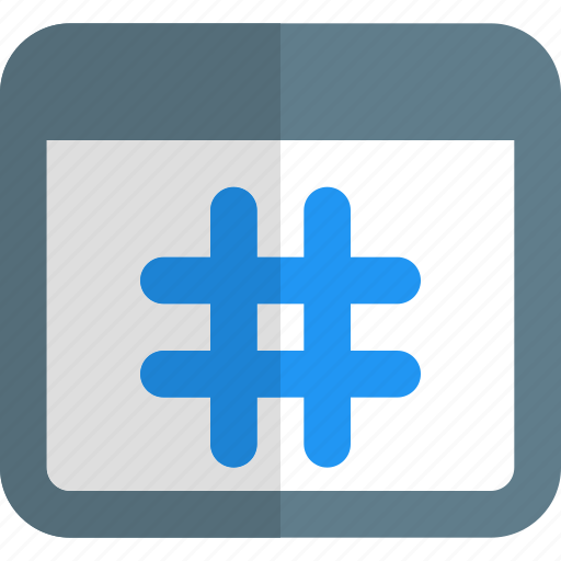 Hashtag, tag, web development, specify icon - Download on Iconfinder