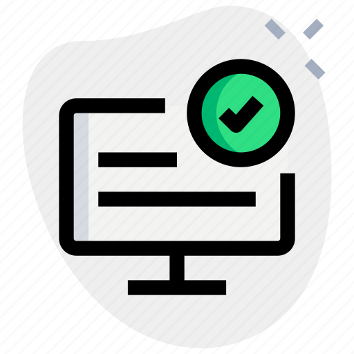 Computer, content, approve, web development icon - Download on Iconfinder