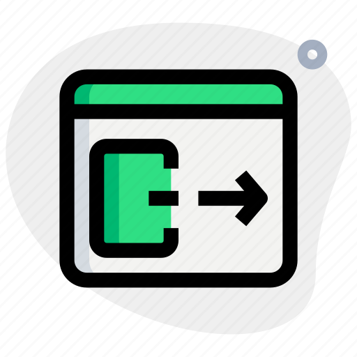 Landing, page, log out, web development icon - Download on Iconfinder