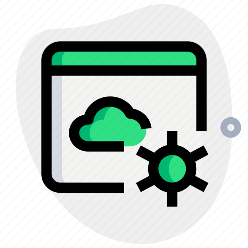 Cloud, setting, web development, weather icon - Download on Iconfinder