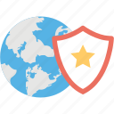 antivirus, global protection, global shield, globe and shield, save the world