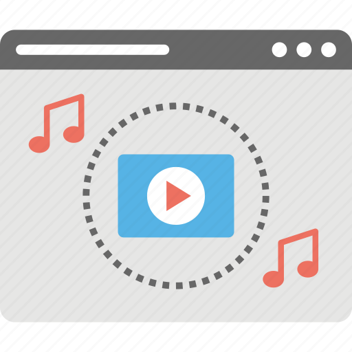Internet video, media entertainment, multimedia, online music, online video icon - Download on Iconfinder