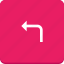 arrow, direction, material design, reply 