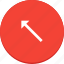 arrow, design, direction, left, material, top 
