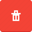 bin, delete, material design, recycle, remove, trash