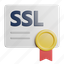 ssl, certificate, certification, graduation, degree, badge, diploma, achievement, document, education 