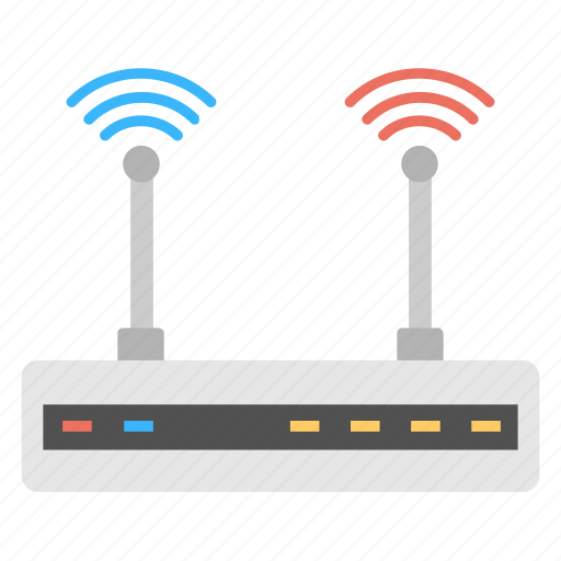 Internet connection, modem, networking device, wifi router, wireless access point icon - Download on Iconfinder