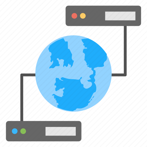 Global connection, global data server, internet communication, internet connection, web hosting icon - Download on Iconfinder