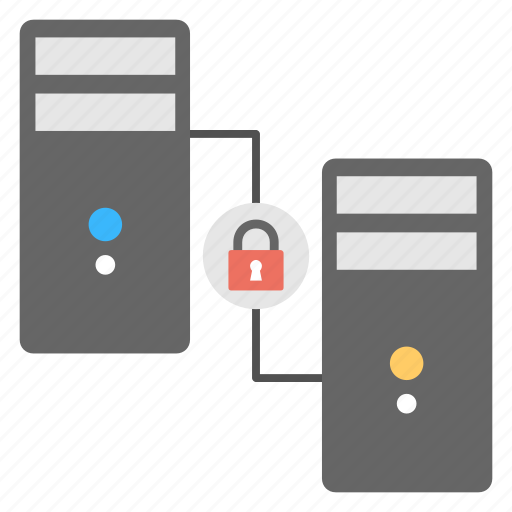 Data protection, protected link, safe computing concept, secure system connection, system security icon - Download on Iconfinder