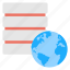 global database, internet connection, web database, web server, worldwide sql database 