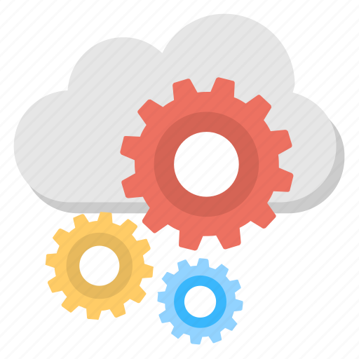 Cloud configuration, cloud preferences, cloud services, cloud setup, cloud with cogs icon - Download on Iconfinder
