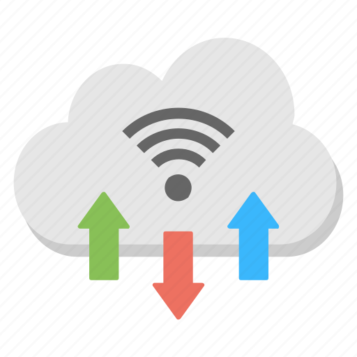 Cloud data services, data processing, wifi cloud, wifi network, wireless technology icon - Download on Iconfinder