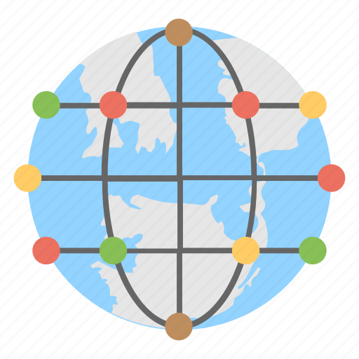 Global digital technology, global network, internet communication, networking connection, worldwide network icon - Download on Iconfinder