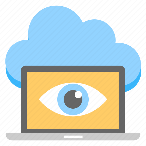 Cloud monitoring, cloud operating system, cloud performance check, computer hosting concept, monitor networking cloud icon - Download on Iconfinder