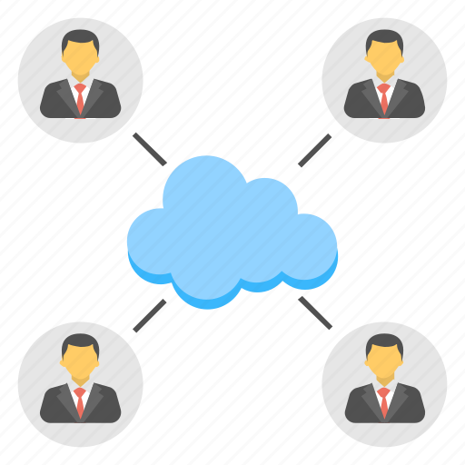 Cloud community, cloud social networking, cloud technology, information technology, technical support communication icon - Download on Iconfinder